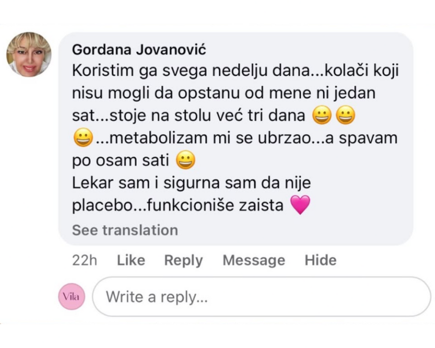 Utisak korisnice